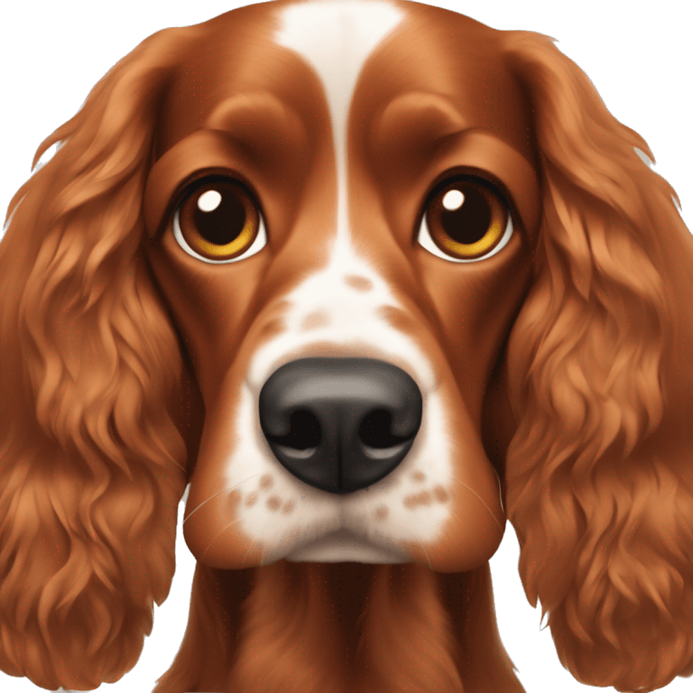 Red-haired English Cocker Spaniel emoji