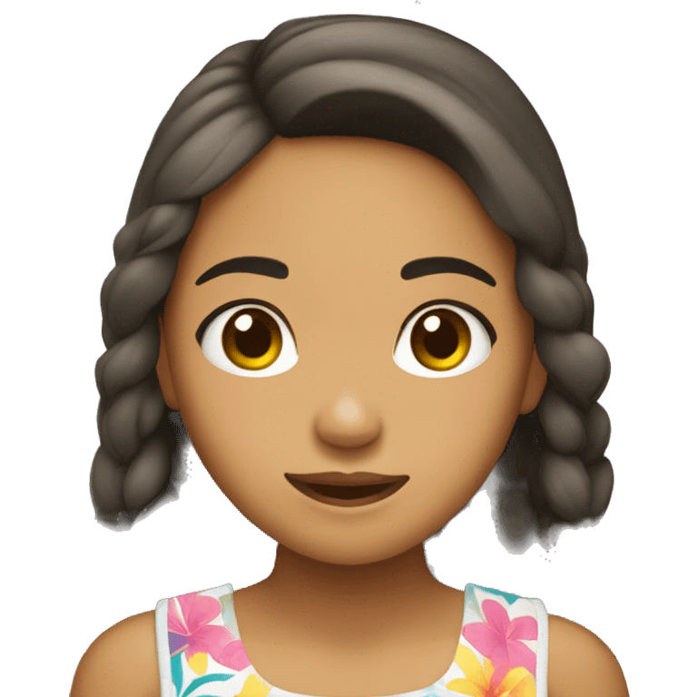 filipino teenage beachy girl  emoji