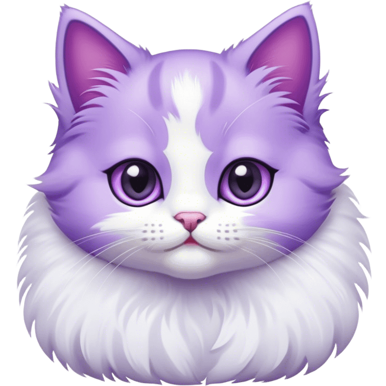 Purple kitten  emoji