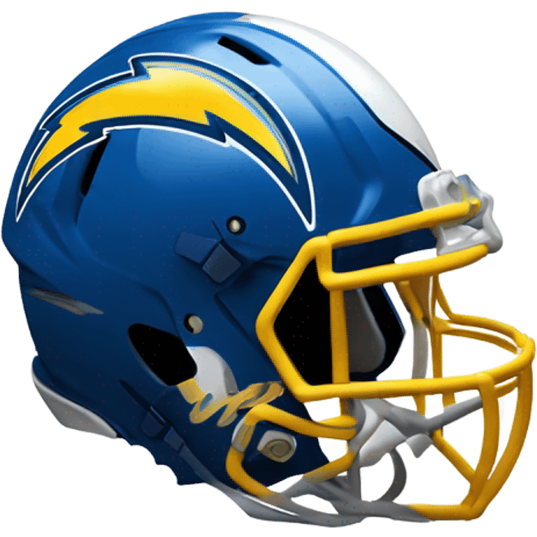 La chargers football helmet emoji