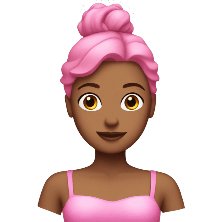 Pink Pilates princess emoji