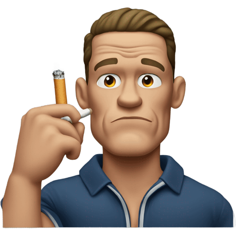 John cena smoking a cigarette  emoji