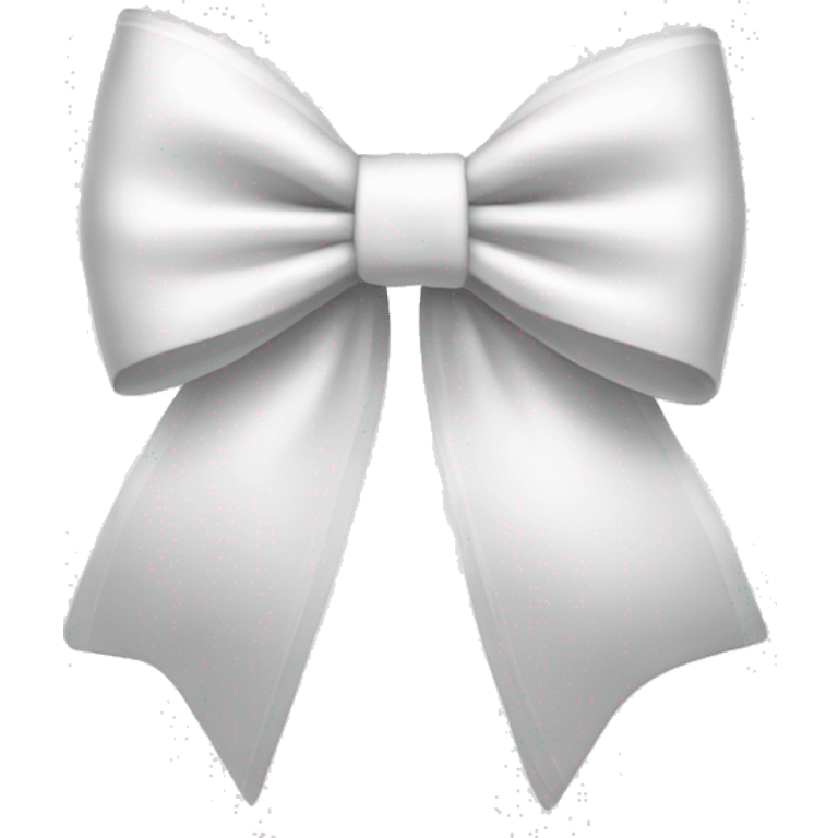 A white bow emoji