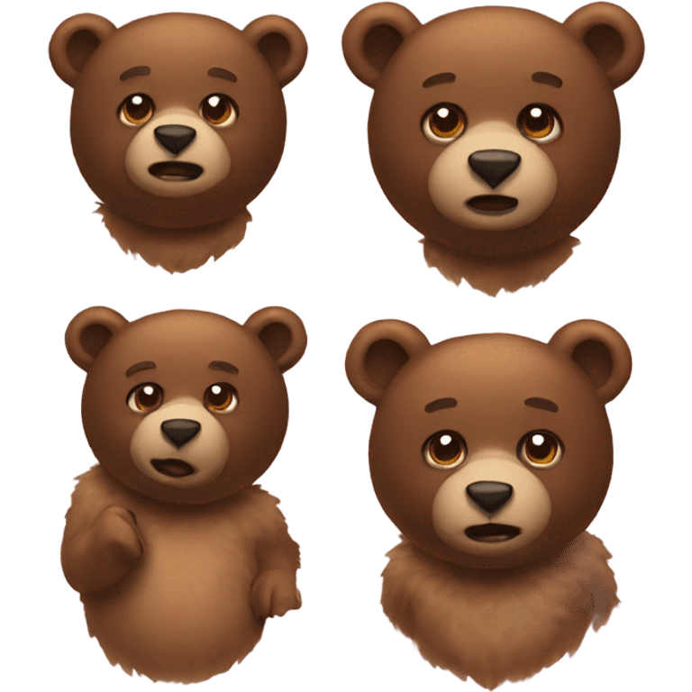 3 bears emoji