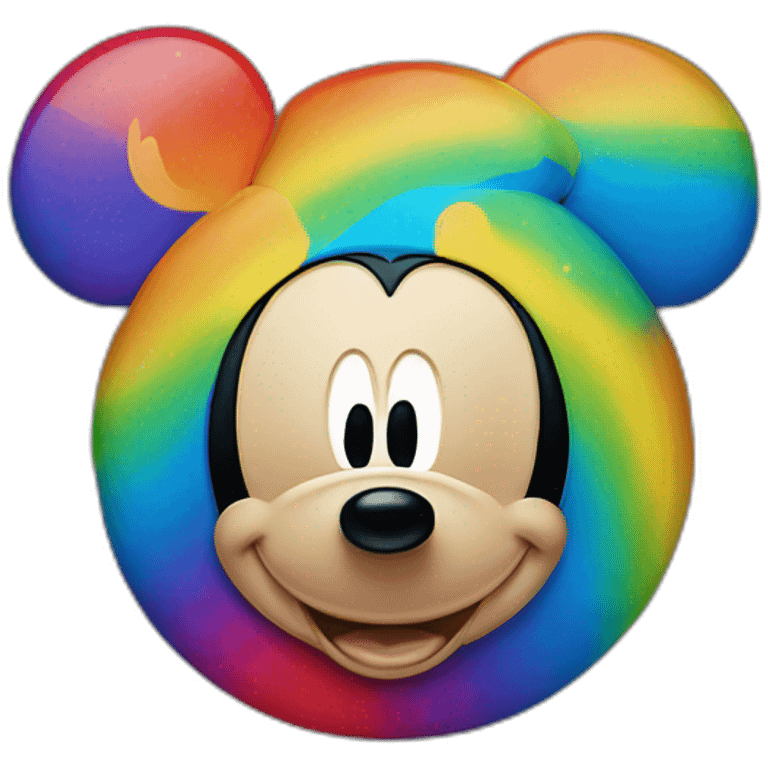 rainbow mickey mouse emoji