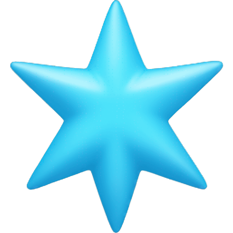 Sky blue 2D star emoji