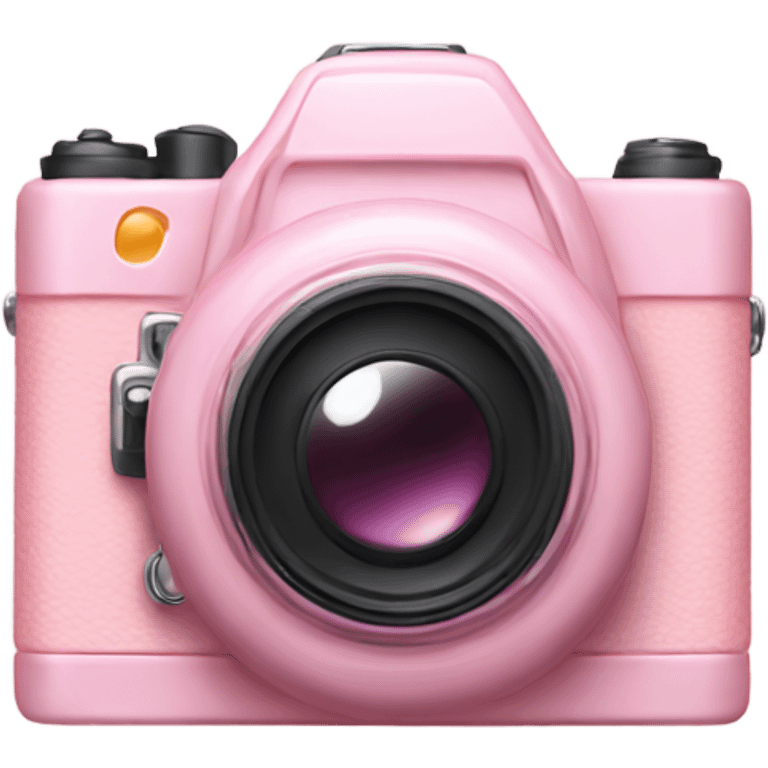 Pastel pink camera emoji