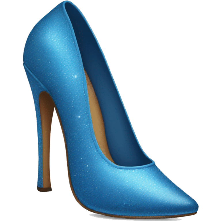 Blue cinderalla shoe emoji