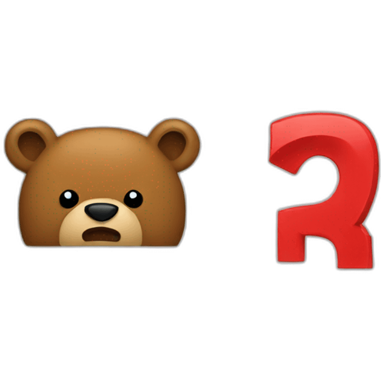 bear error sign emoji