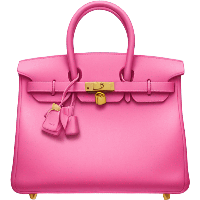 A pink birkin bag emoji