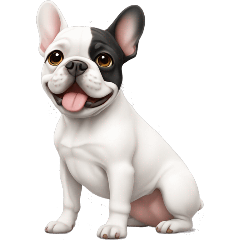 White Frenchie  emoji