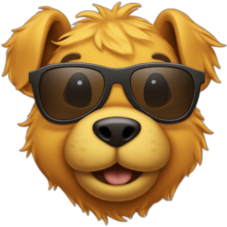 winnie the poo with sunglasses emoji