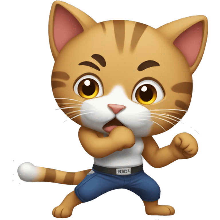 Fighting cat emoji