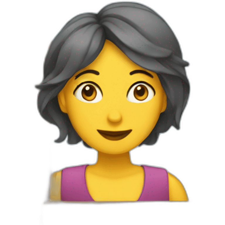 Señora en ventana emoji