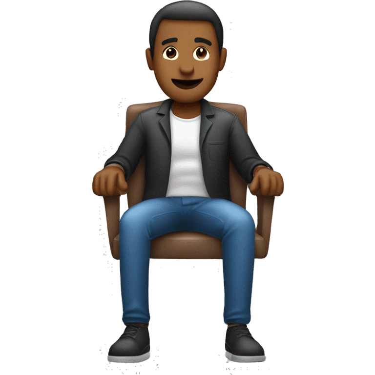 man in time out chair emoji