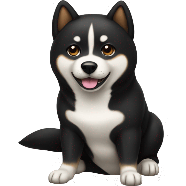 black shiba inu  emoji