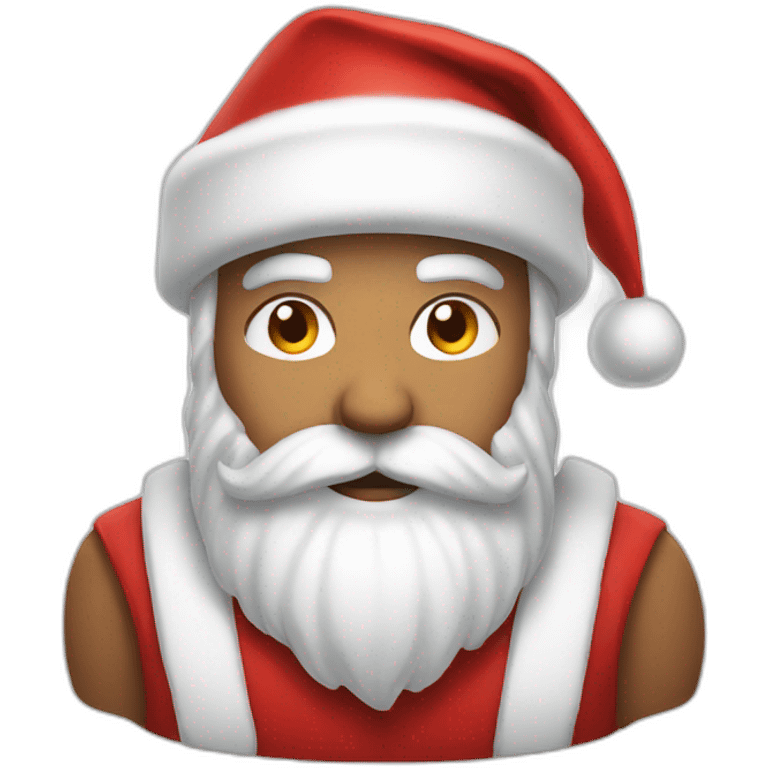 Strong santa  emoji