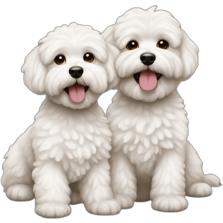 couple-with-white-maltipoo emoji