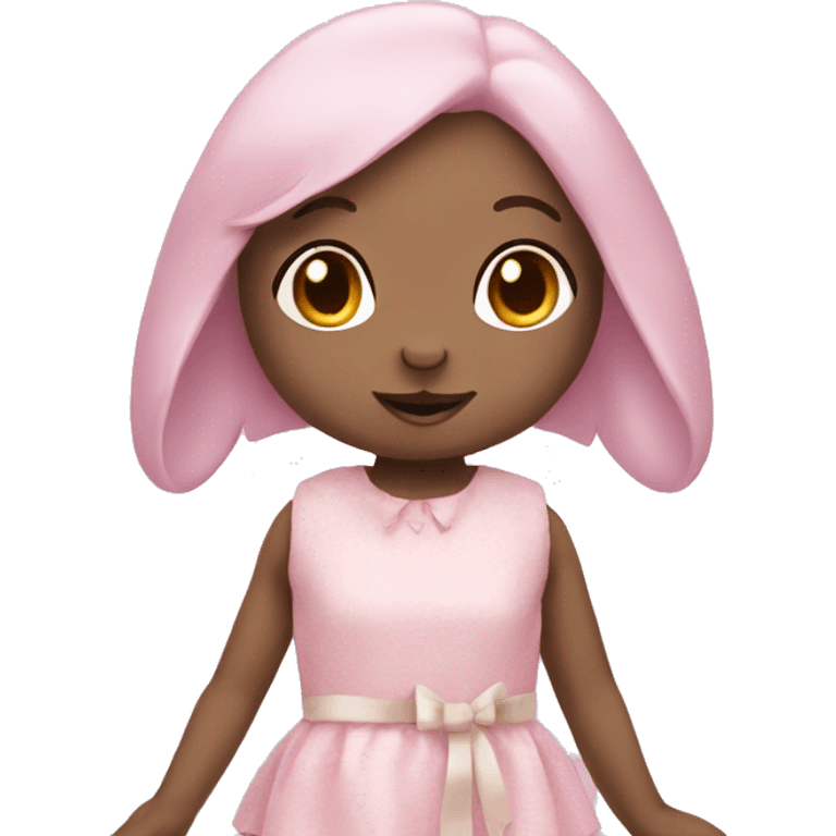 pastel pink rabbit doll emoji