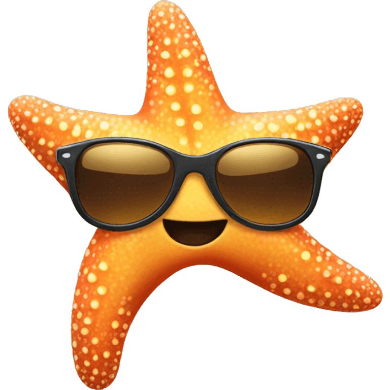 starfish with sunglasses emoji