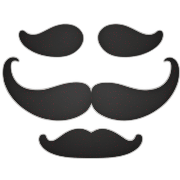 mustache style cyberium background emoji