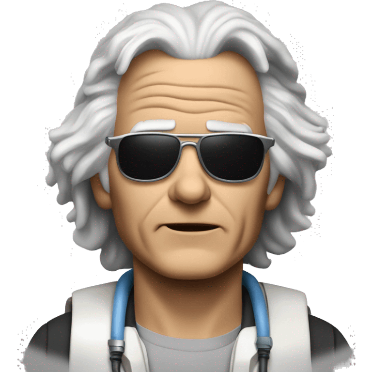 emmett brown back to the future emoji