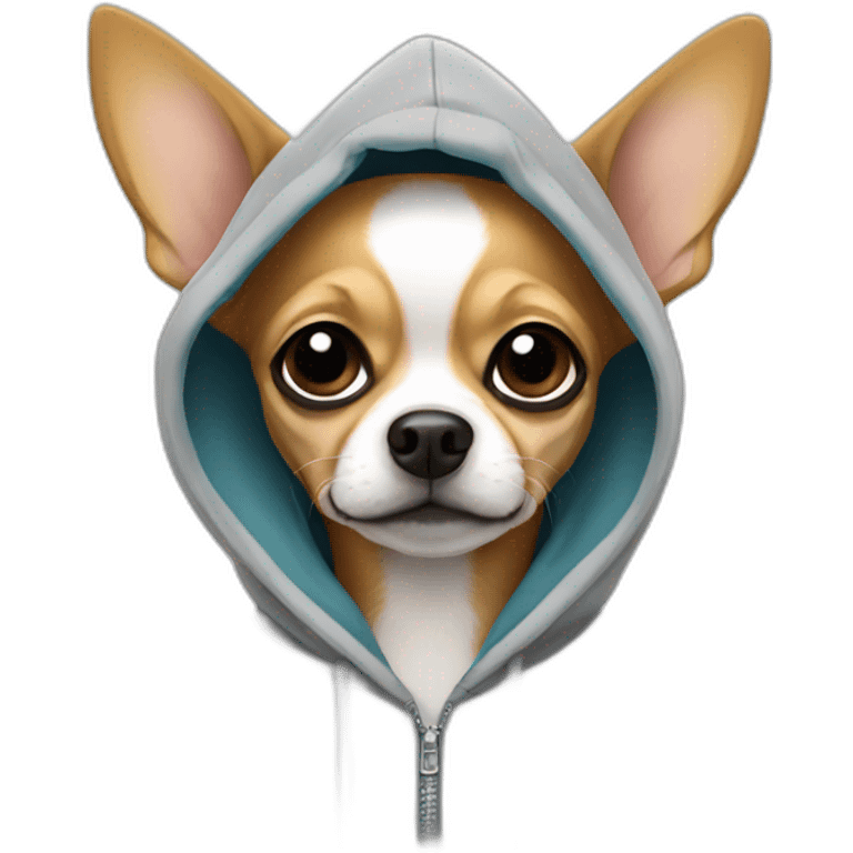 Chihuahua in a hoodie emoji