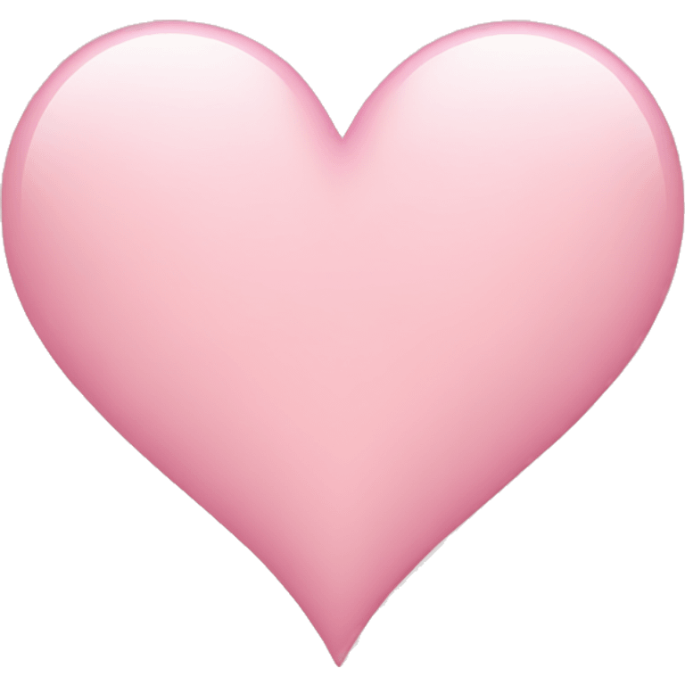 Light pink heart emoji