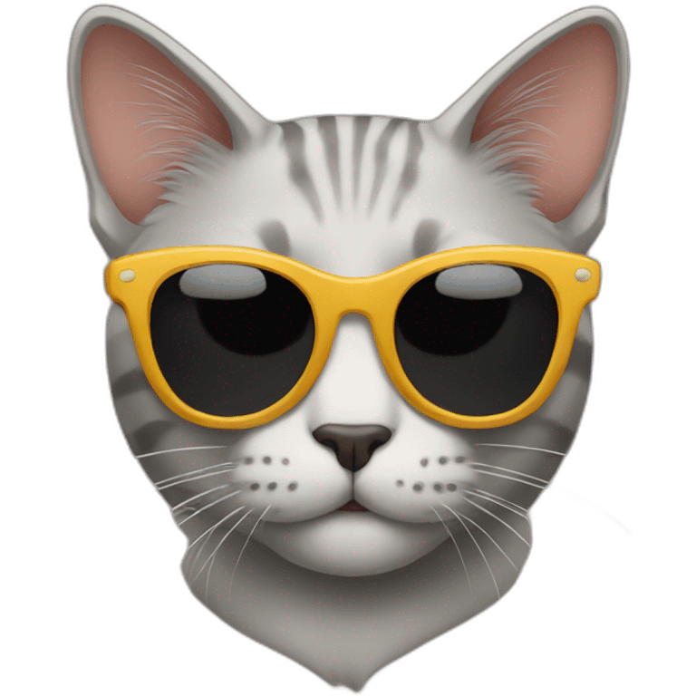 Cat with sunglasses emoji