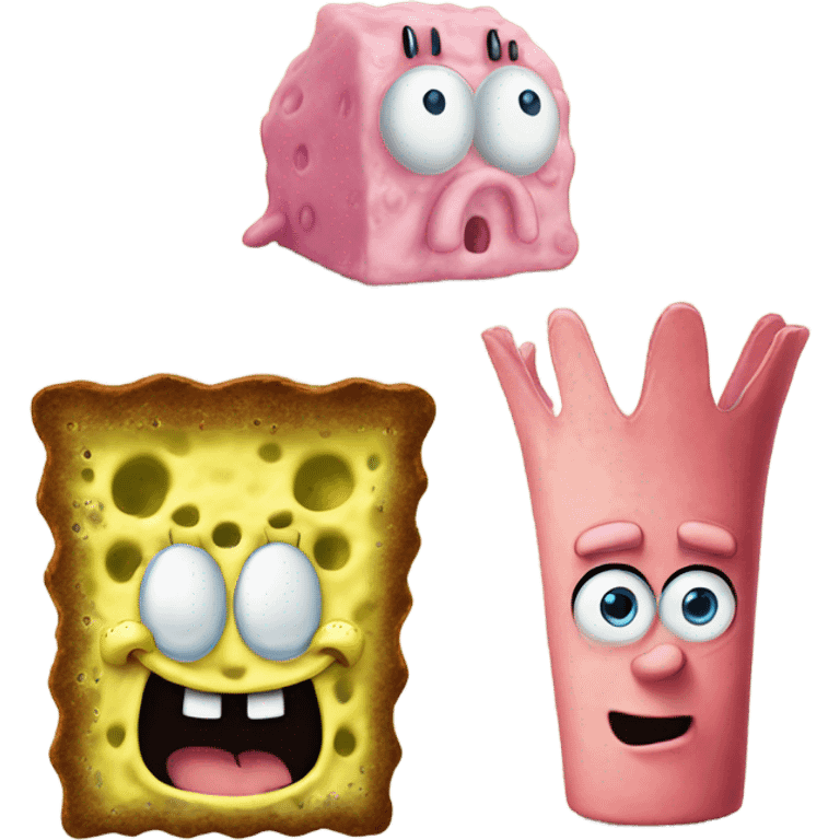 spongebob and patrick emoji