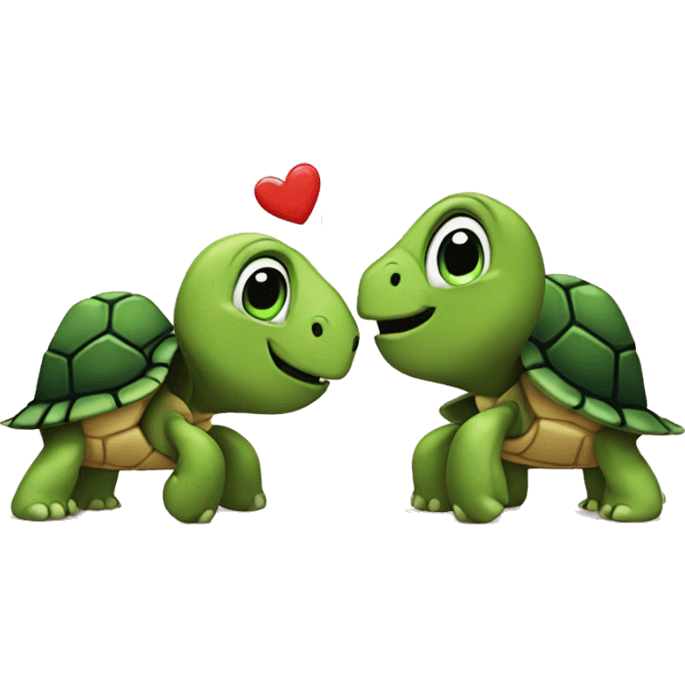 turtle couple hearts emoji