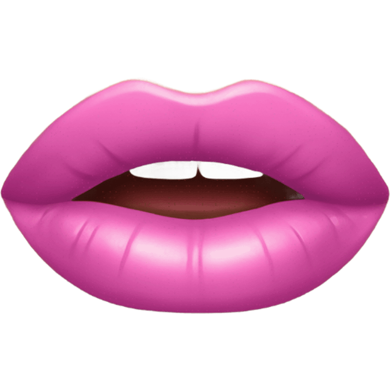 pink gloss lipstick  emoji