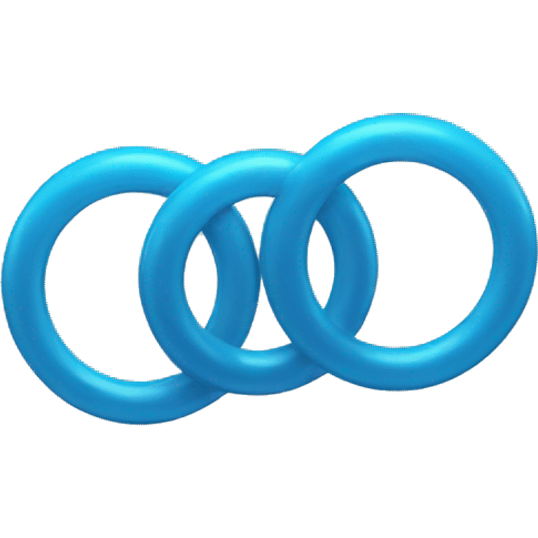 Two blue rings together emoji