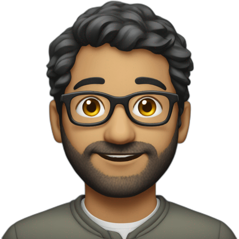 Soham shah with glasses emoji