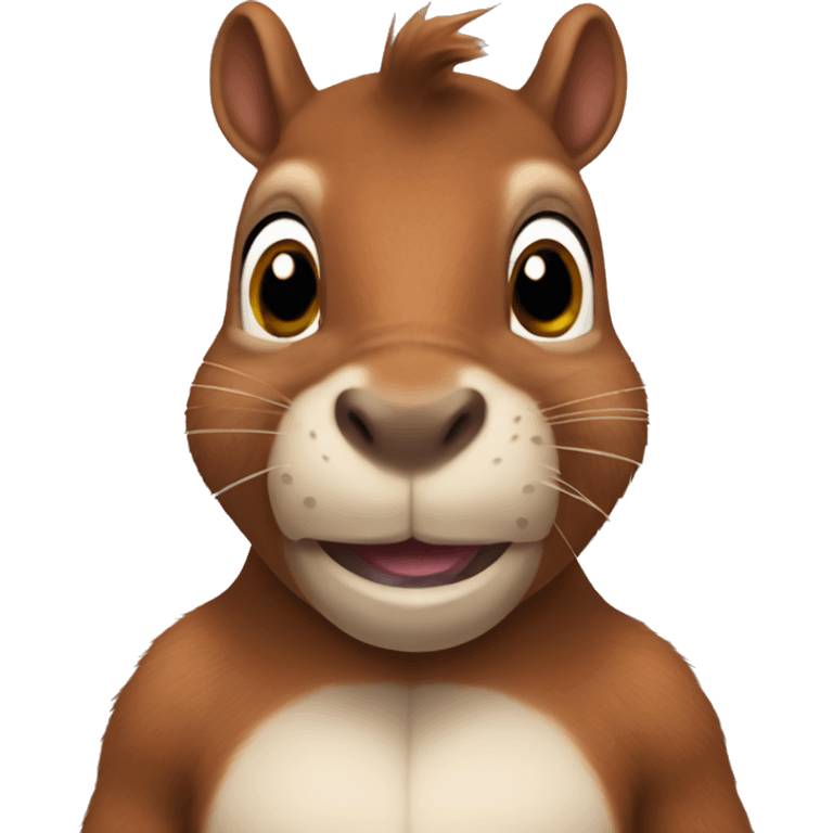 Normal squirrel only with a hippo head emoji