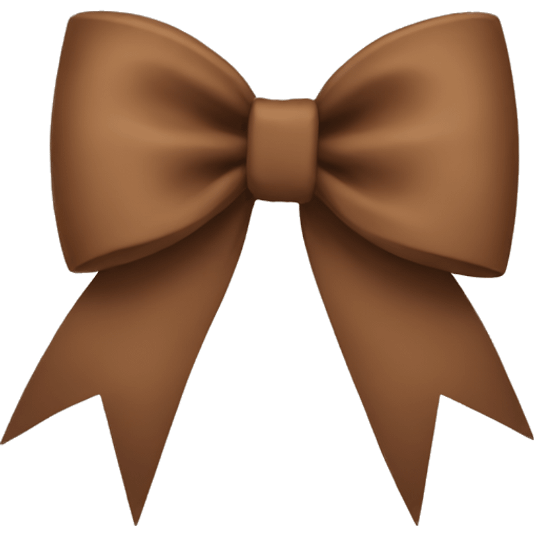 brown bow emoji