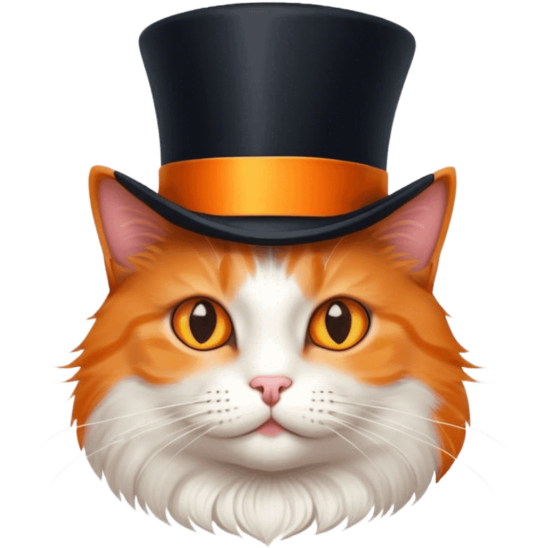 Cat with tophat emoji