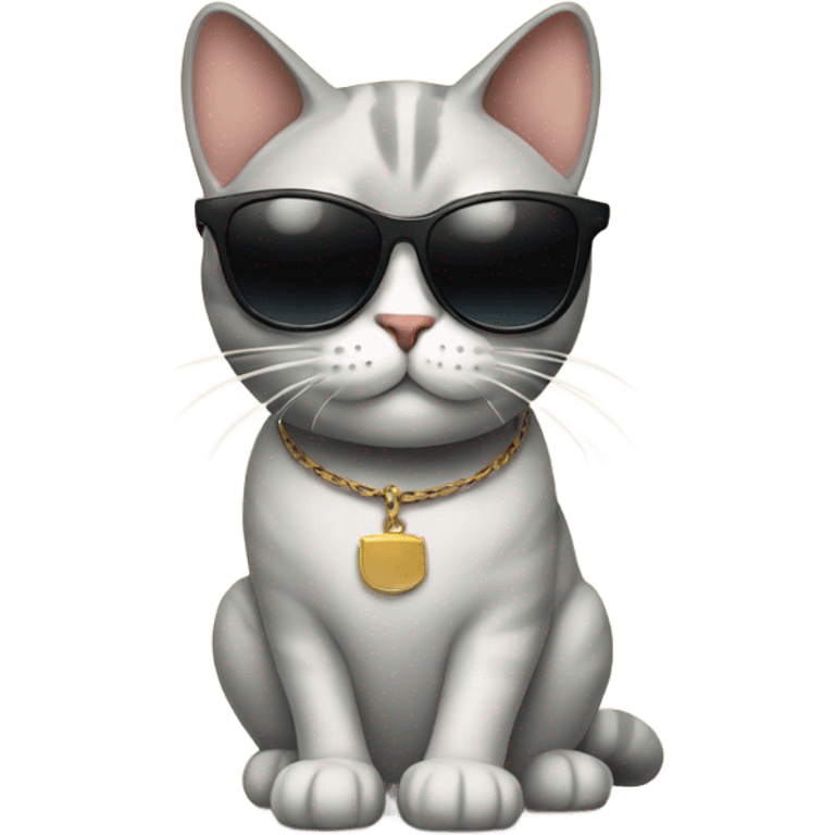 Cat with sunglasses emoji