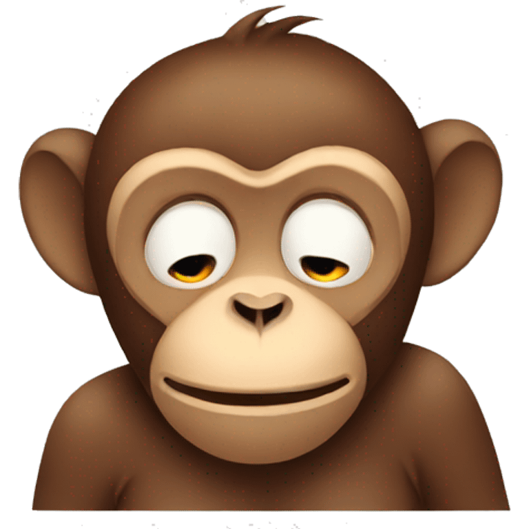 monkey tired emoji