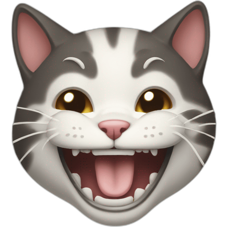 Laughing cat emoji