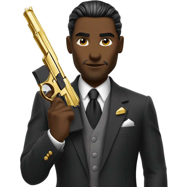 Man with the golden gun  emoji