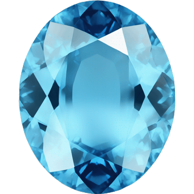 1 Blue gemstone oval shape  emoji