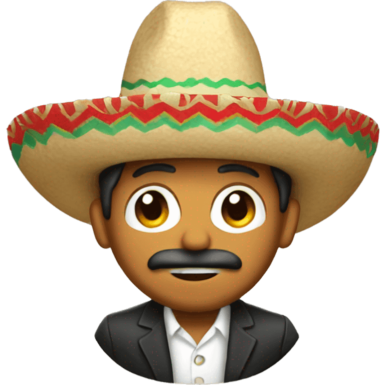 Mexican wearing a sombrero  emoji