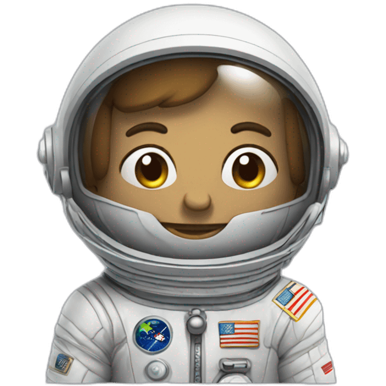 cartoon bean shaped astronaut emoji