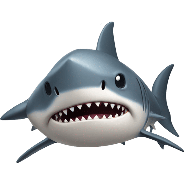 shark with a dog's legs emoji