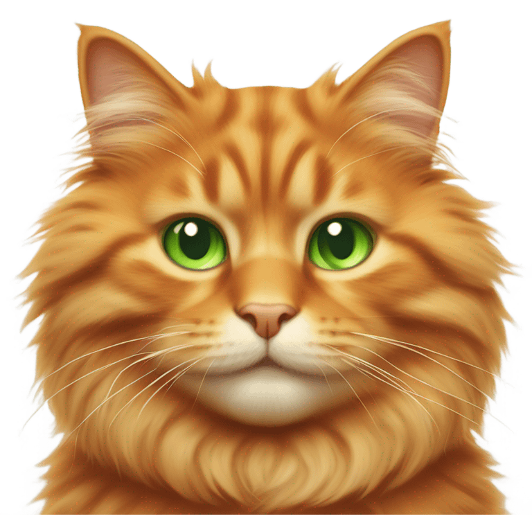 Orange fluffy cat emoji