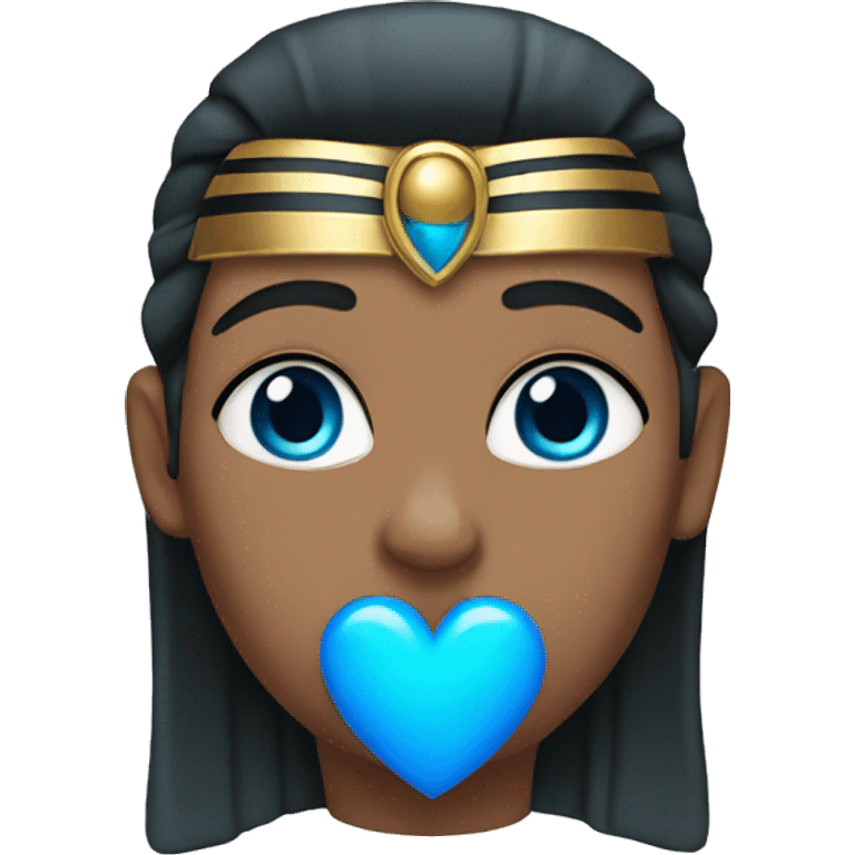 Egyptian blue heart emoji