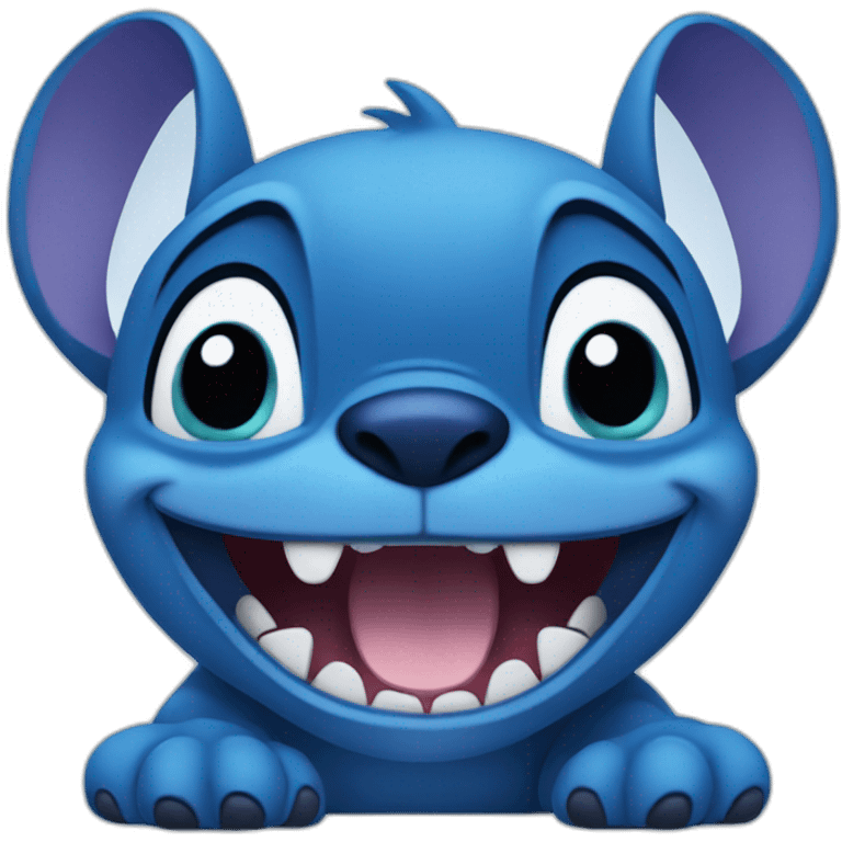 Stitch blue Disney emoji