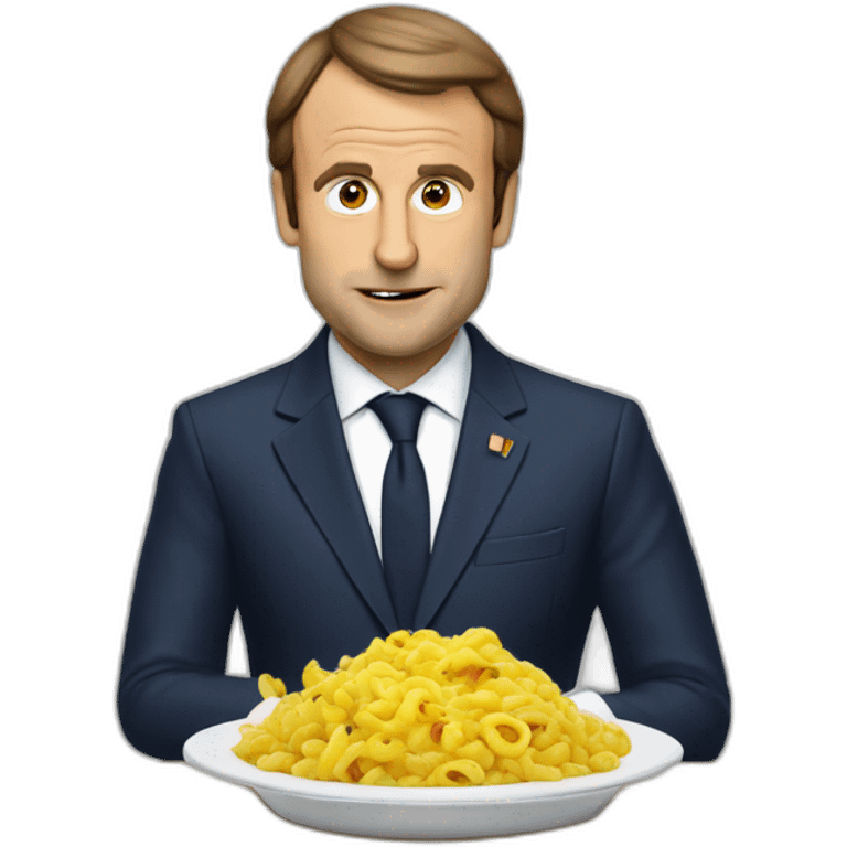 Macron qui mange emoji