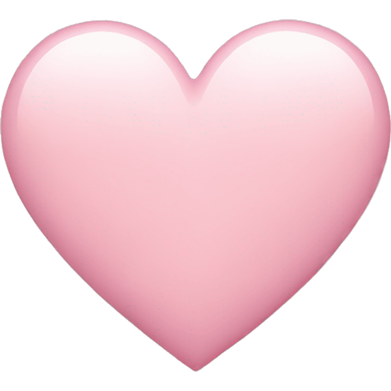 Light pink heart emoji